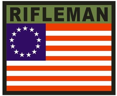 AS224 Full Color Rifleman Flag Patch
